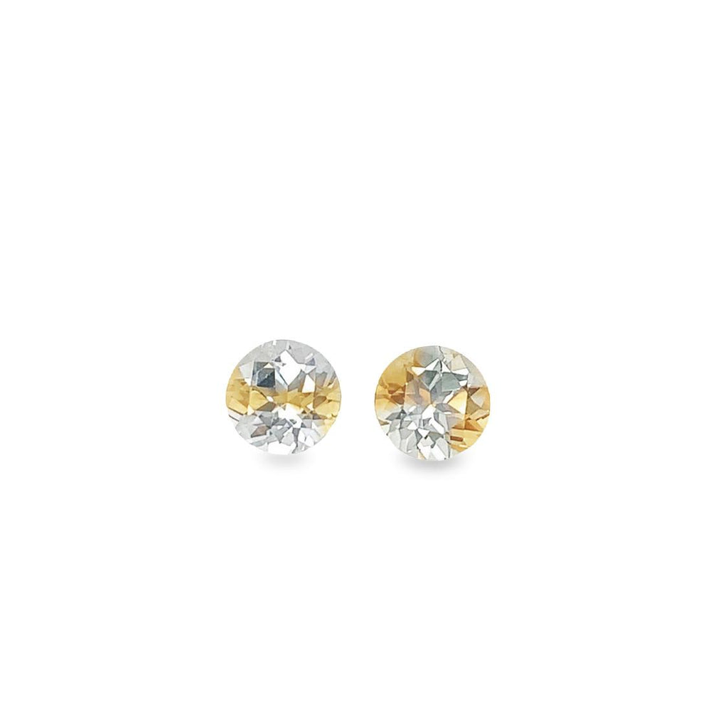 Pair of Round Montana Sapphires 5.5mm 1.72cttw