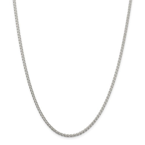 Sterling Silver Chain Round wheat 2.5mm & 18 inches Long