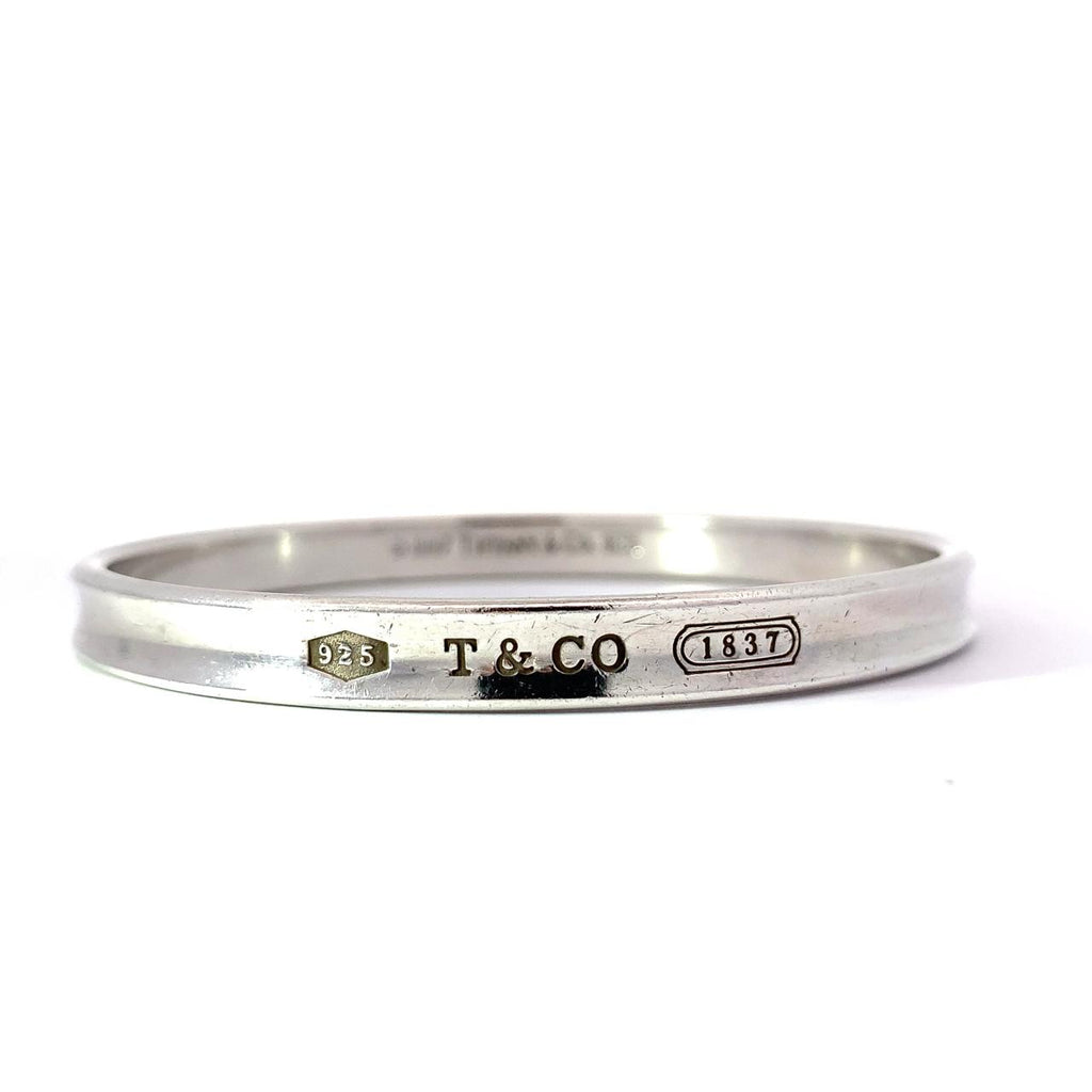 Estate  Stamped Tiffany & Co. Concave Bangle