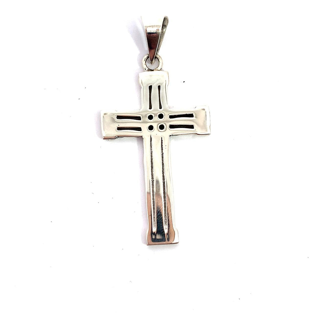 Sterling Silver Reversible Cross Pendant – Handmade in Taxco