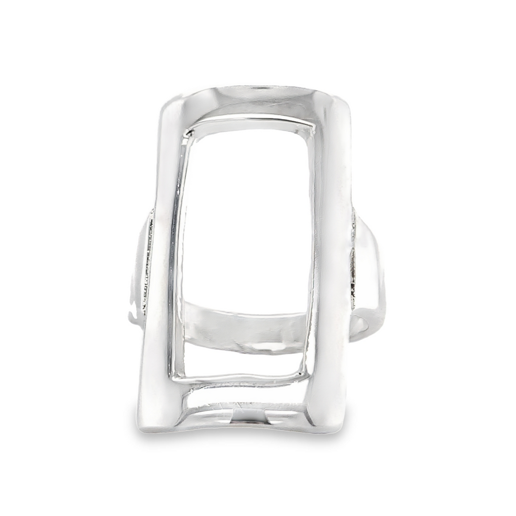 Sterling Silver Ring-Modern Ring With Negative Space