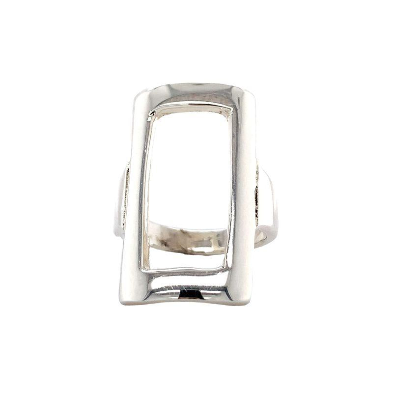 Modern Sterling Silver Ring