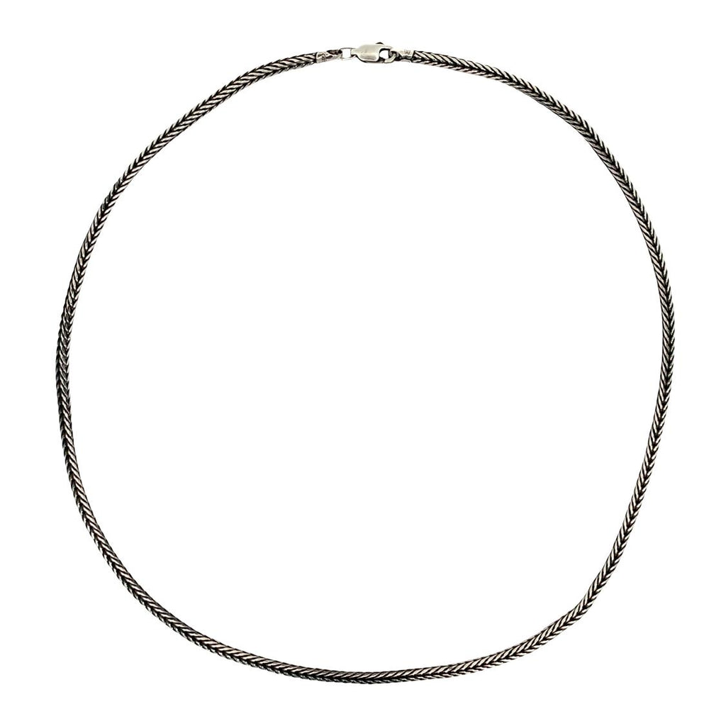 Sterling Silver Wheat Chain-Artisan Made Fine Sterling Silver Chain