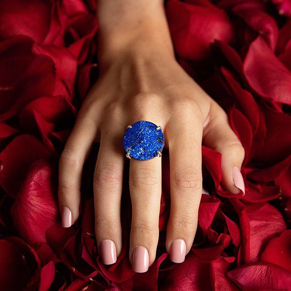 Handmade in Taxco by Artisan Guillermo Arregui Sterling Silver Lapis Ring