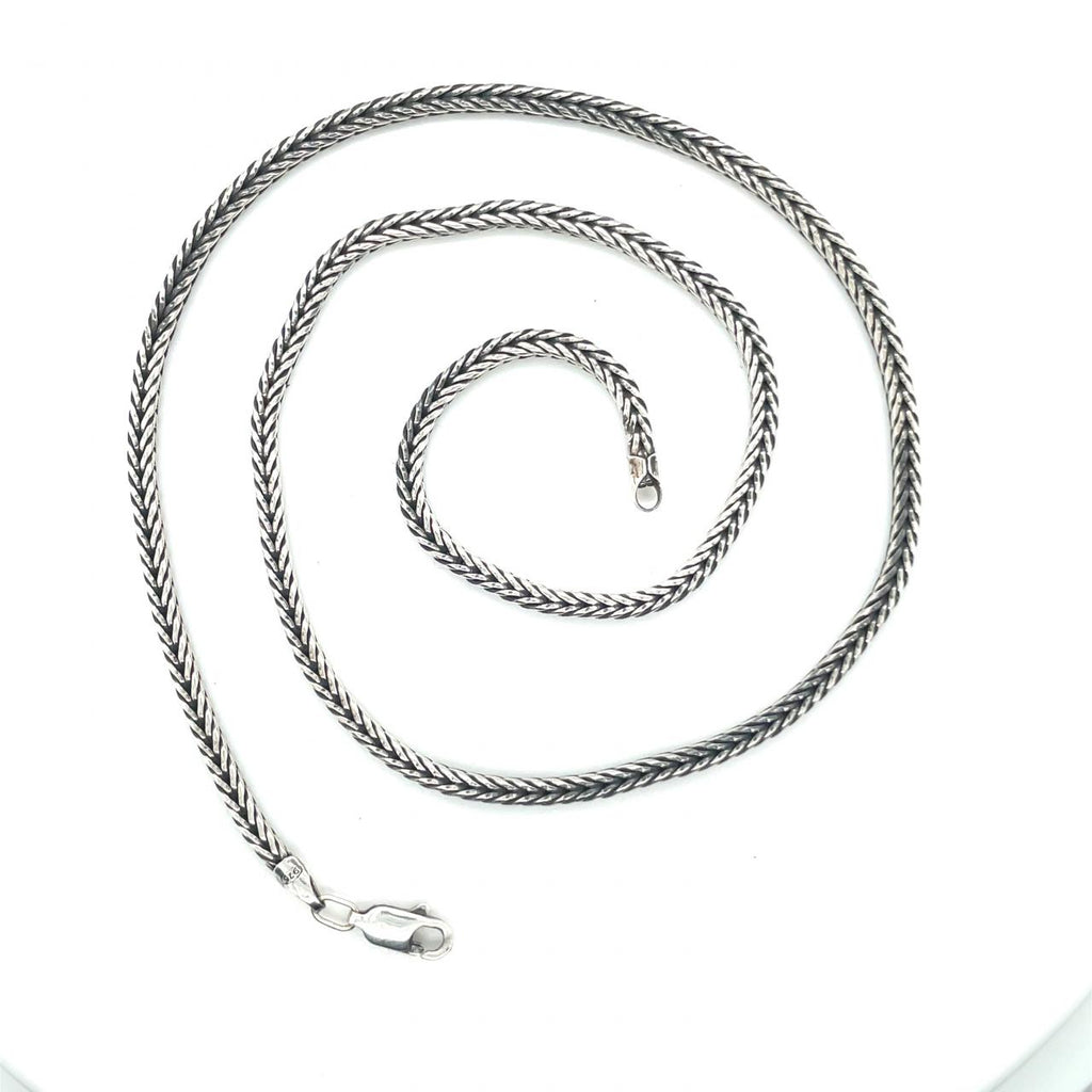 Sterling Silver  Wheat Chain